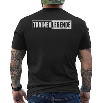 Trainer Legend Coach Trainer Football Handball T-Shirt mit Rückendruck - Seseable