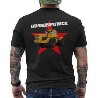 Traktor Kirowetz K700 Black T-Shirt mit Rückendruck - Seseable