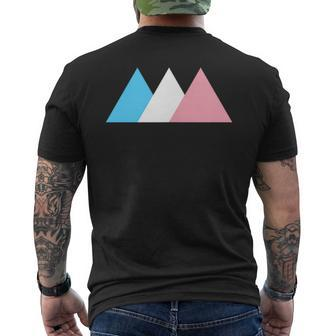 Transgender Flag Trans Pride Subtle Trans Men's T-shirt Back Print - Monsterry AU