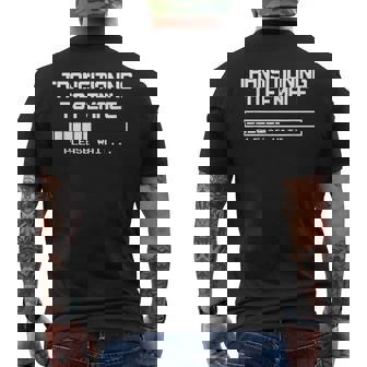 Transitioning To Female Please Wait Mtf And Trans Men's T-shirt Back Print - Thegiftio