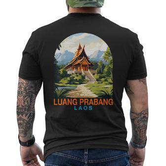 Travel Adventure Trip Summer Vacation Luang Prabang Laos Men's T-shirt Back Print | Mazezy DE