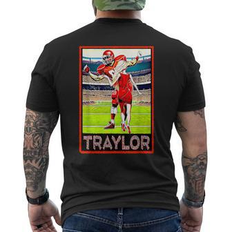 Traylor Romance Football Lovers Men's T-shirt Back Print | Mazezy