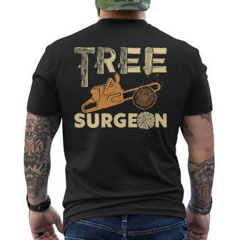 Tree Surgeon Arborist Men's T-shirt Back Print | Mazezy