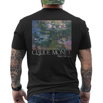 Trendy Claude Monet Water Lilies 1917 Men's T-shirt Back Print - Thegiftio UK