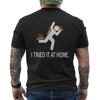 I Tried It At Home V2 Mens Back Print T-shirt - Thegiftio UK