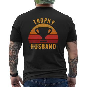 Trophy Husband For Cool Father Or Dad Mens Back Print T-shirt | Mazezy DE