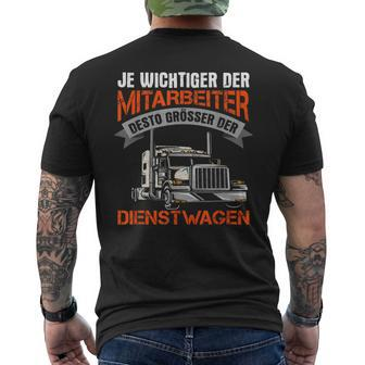 Truck Driver Truck Slogan T-Shirt mit Rückendruck - Seseable