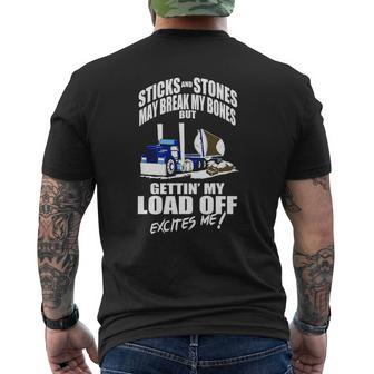 Truck Driver Side Dump Truck Load Off Tshirts Mens Back Print T-shirt - Thegiftio UK