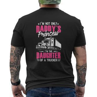 Trucker Truck Driver Highway Truckers Job Daughter Mens Back Print T-shirt - Thegiftio UK