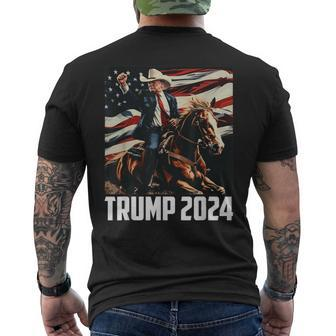 Trump 2024 4Th Of July Patriotic America Independence Day Men's T-shirt Back Print - Monsterry UK