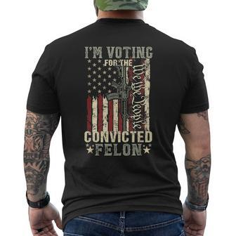 Trump 2024 Convicted Felon I'm Voting Convicted Felon 2024 Men's T-shirt Back Print - Monsterry UK