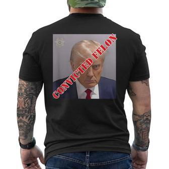 Trump 2024 Convicted Felon Stamped Guilty Men's T-shirt Back Print - Monsterry UK