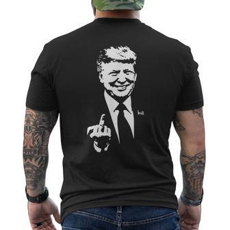 Trump Middle Finger Trump Fu 2024 Trump For President Men's T-shirt Back Print - Seseable