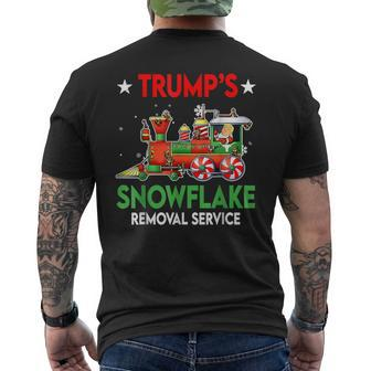 Trump's Snowflake Removal Service Donald Trump Men's T-shirt Back Print - Monsterry DE