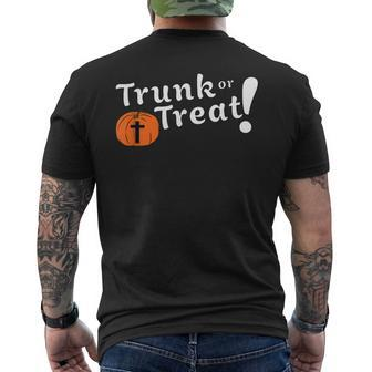 Trunk Or Treat Christian Halloween Mens Back Print T-shirt - Thegiftio UK