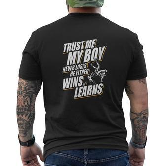 Trust Me My Boy Wrestling Mens Back Print T-shirt - Thegiftio UK