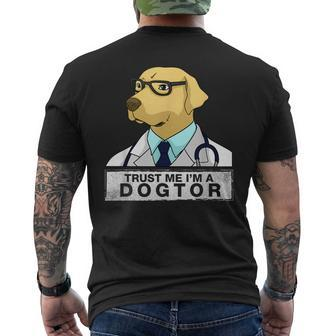 Trust Me I Am A Dogtor Dog Doctor Vet Veterinarian T-Shirt mit Rückendruck - Seseable