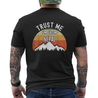 Trust Me I Am From Nepal Mens Back Print T-shirt - Thegiftio UK
