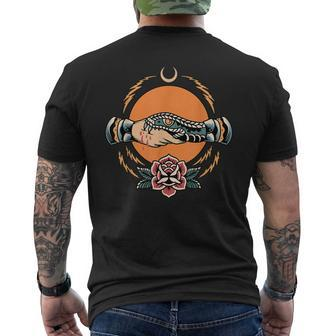 Trust No One Snake Tattoo Men's T-shirt Back Print - Thegiftio UK