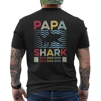 Ts Graphic Papa Shark For Cool Dads Mens Back Print T-shirt | Mazezy