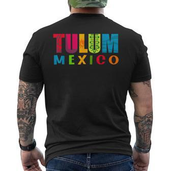 Tulum Mexico 2024 Vacation Summer Beach Souvenir Men's T-shirt Back Print - Monsterry AU