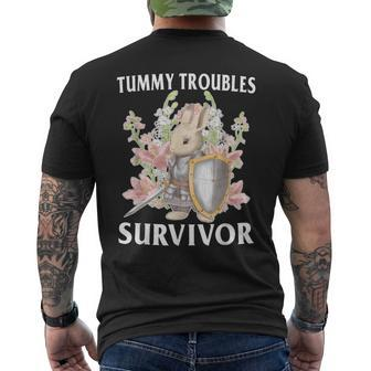 Tummy Troubles Survivor Apparel Men's T-shirt Back Print | Mazezy