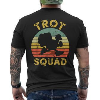 Turkey Trot Squad Thanksgiving Running Family Matching Men's T-shirt Back Print - Monsterry