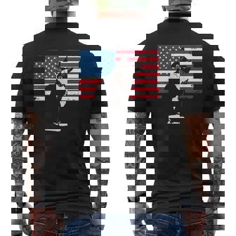 Tuxedo Cat 4Th Of July Patriotic Mens Back Print T-shirt - Thegiftio