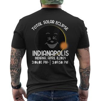 Twice In Lifetime Total Solar Eclipse 2024 Totality Indiana Men's T-shirt Back Print - Seseable