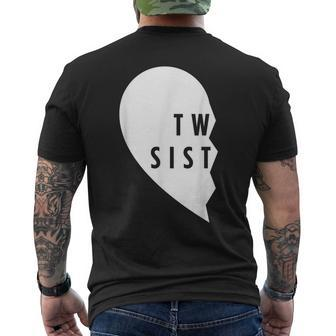 Twin Sisters Heart Half Matching Set 1 Of 2 Men's T-shirt Back Print - Monsterry UK