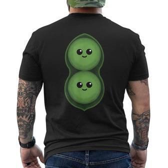 Two Peas In A Pod Pea Costume Men's T-shirt Back Print - Monsterry DE