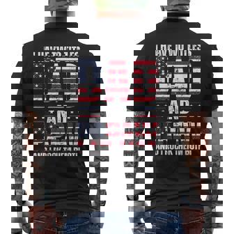I Have Two Titles Dad And Papaw Father's Day Grandpa 2024 Men's T-shirt Back Print - Thegiftio UK