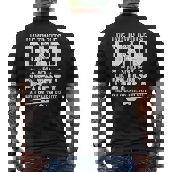 I Have Two Titles Dad And Pappy Father's Day Grandparents Men's T-shirt Back Print - Thegiftio