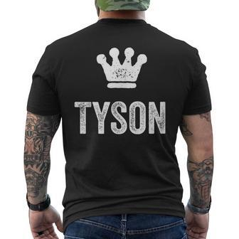 Tyson The King Crown & Name For Called Tyson Men's T-shirt Back Print - Seseable