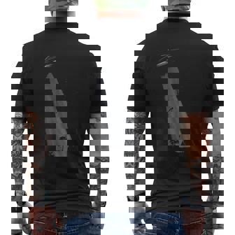 Ufo Space Alien Abduction Flying Saucer Mens Back Print T-shirt - Thegiftio
