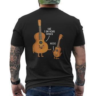 Uke I Am Your Father Dad-Dy Papa Father's Day Idea Mens Back Print T-shirt | Mazezy