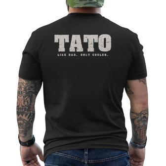 Ukrainian Dad Father Tato Like A Dad Only Cooler Mens Back Print T-shirt | Mazezy