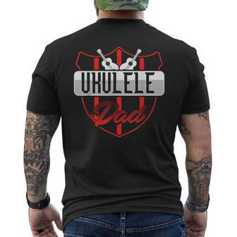 Ukulele Dad Uke Guitar Acoustic Hawaiian Musician Hawaii Men's T-shirt Back Print - Monsterry UK