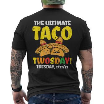 Ultimate Taco Twosday Tuesday 22222 Twos Day 2Sday Mexican Men's T-shirt Back Print - Monsterry