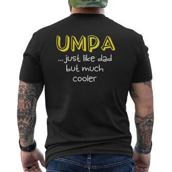 Umpa For Grandpa From Grandkid Mens Back Print T-shirt | Mazezy