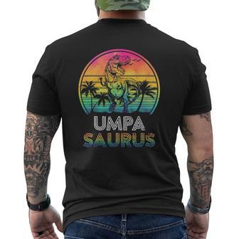 Umpasaurus Dinosaur Umpa Saurus Family Matching Tie Dye Mens Back Print T-shirt | Mazezy