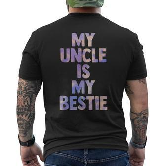 My Uncle Is My Bestie For Niece Nephew Matching Set Tie Dye Men's T-shirt Back Print - Monsterry UK