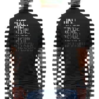 Uncle One Only Legend Uncle For Father's Day Men's T-shirt Back Print - Seseable
