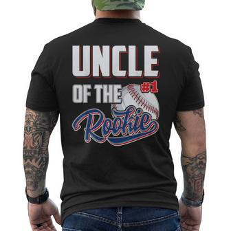 Uncle Of Rookie 1 Years Old Team 1St Birthday Baseball Men's T-shirt Back Print - Monsterry UK