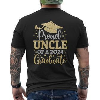 Uncle Senior 2024 Proud Uncle Of A Class Of 2024 Graduate Men's T-shirt Back Print - Monsterry