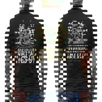 Never Underestimate The Old Guy Kart Racing Go Karting Men's T-shirt Back Print | Mazezy