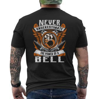 Never Underestimate The Power Of A Bell Mens Back Print T-shirt - Thegiftio UK