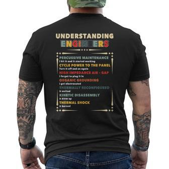 Understanding Engineers Cycle Power To The Panel Men's T-shirt Back Print - Thegiftio UK