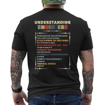 Understanding Engineers Cycle Power To The Panel Men's T-shirt Back Print - Monsterry