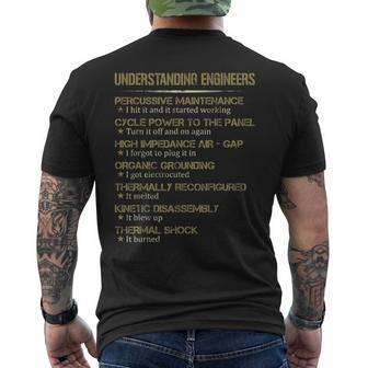Understanding Engineers Men's T-shirt Back Print - Monsterry AU
